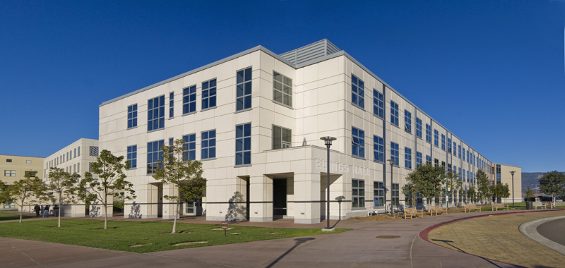 Corner view of Elings Hall